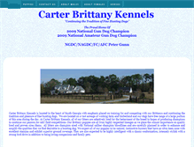 Tablet Screenshot of carterbrittanykennels.com